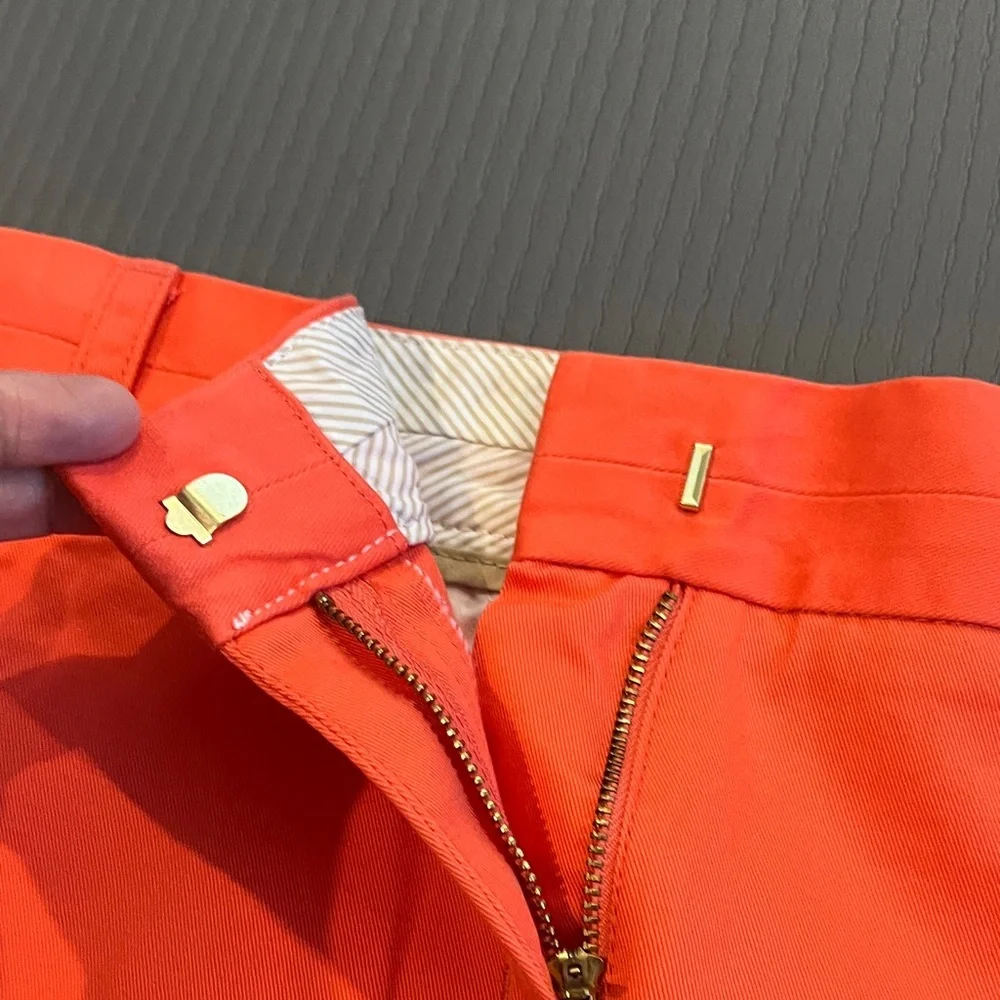 J. Crew Vibrant Coral Chino broken in Shorts size 6 - Picture 8 of 9